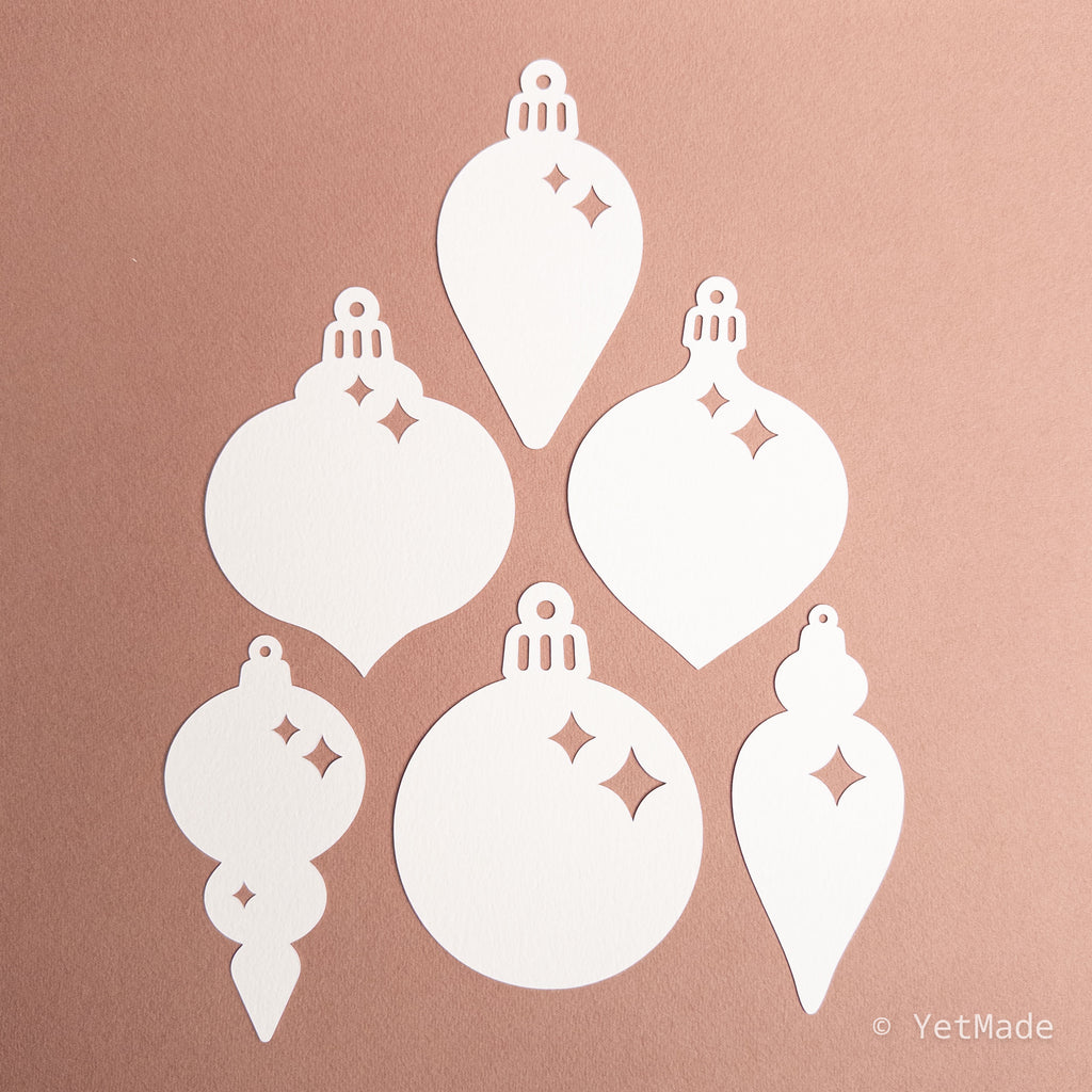 Christmas ornament die cuts
