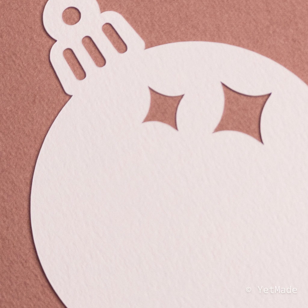 Christmas ornament die cuts