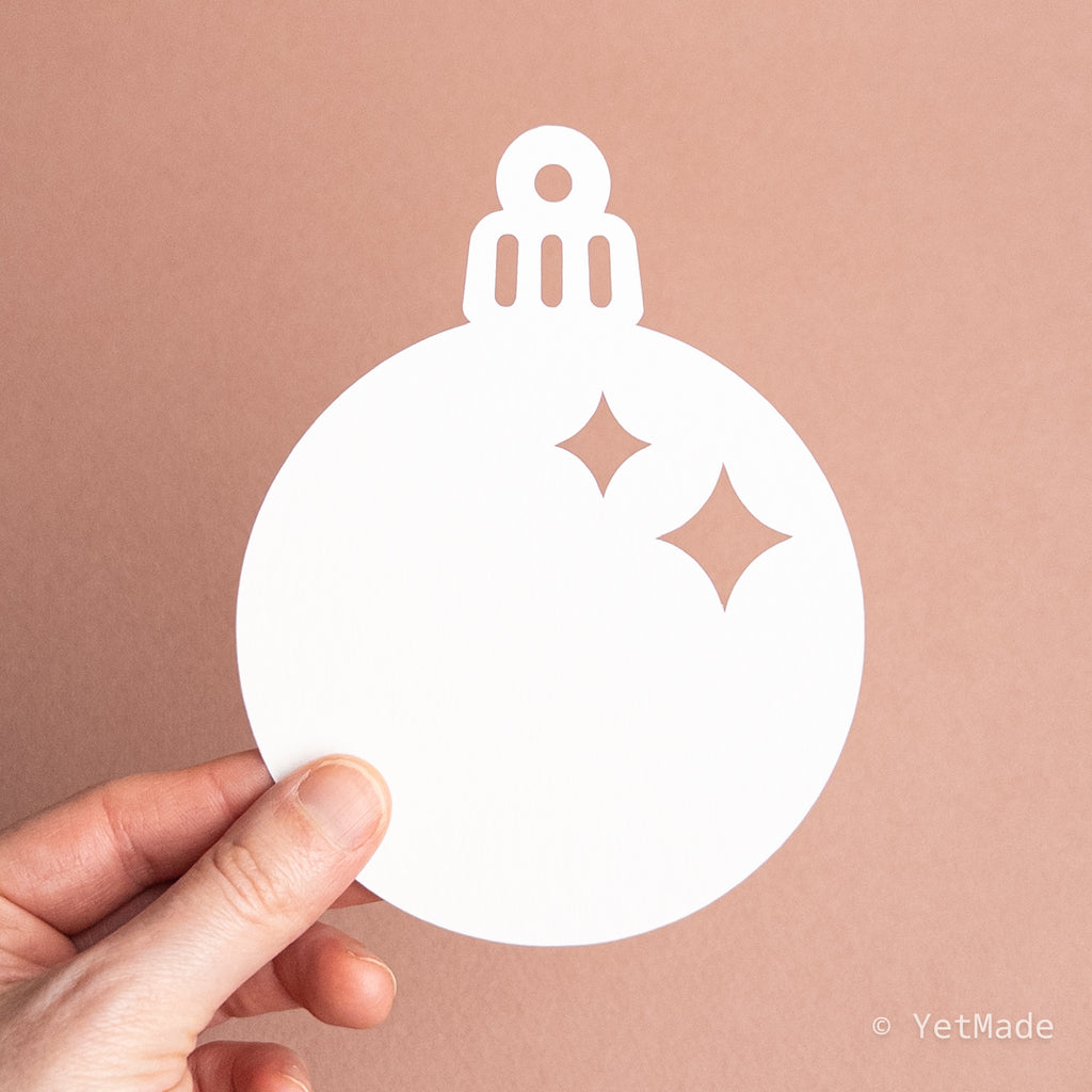 Christmas ornament die cuts