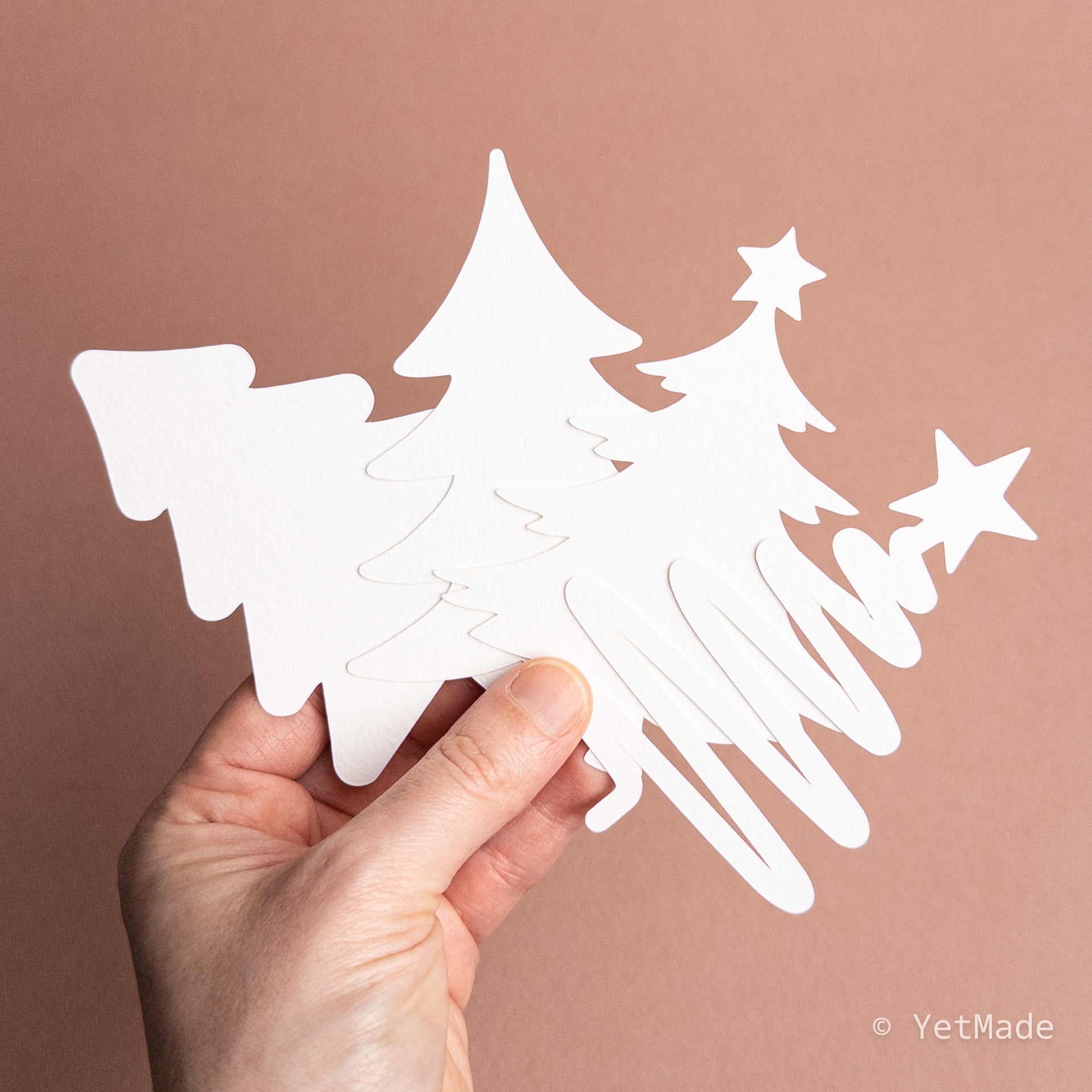 Christmas tree die cuts