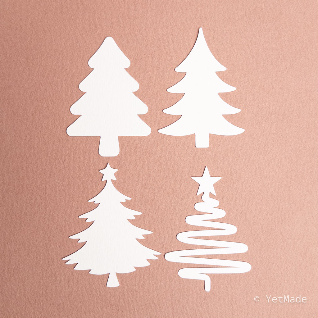 Christmas tree die cuts