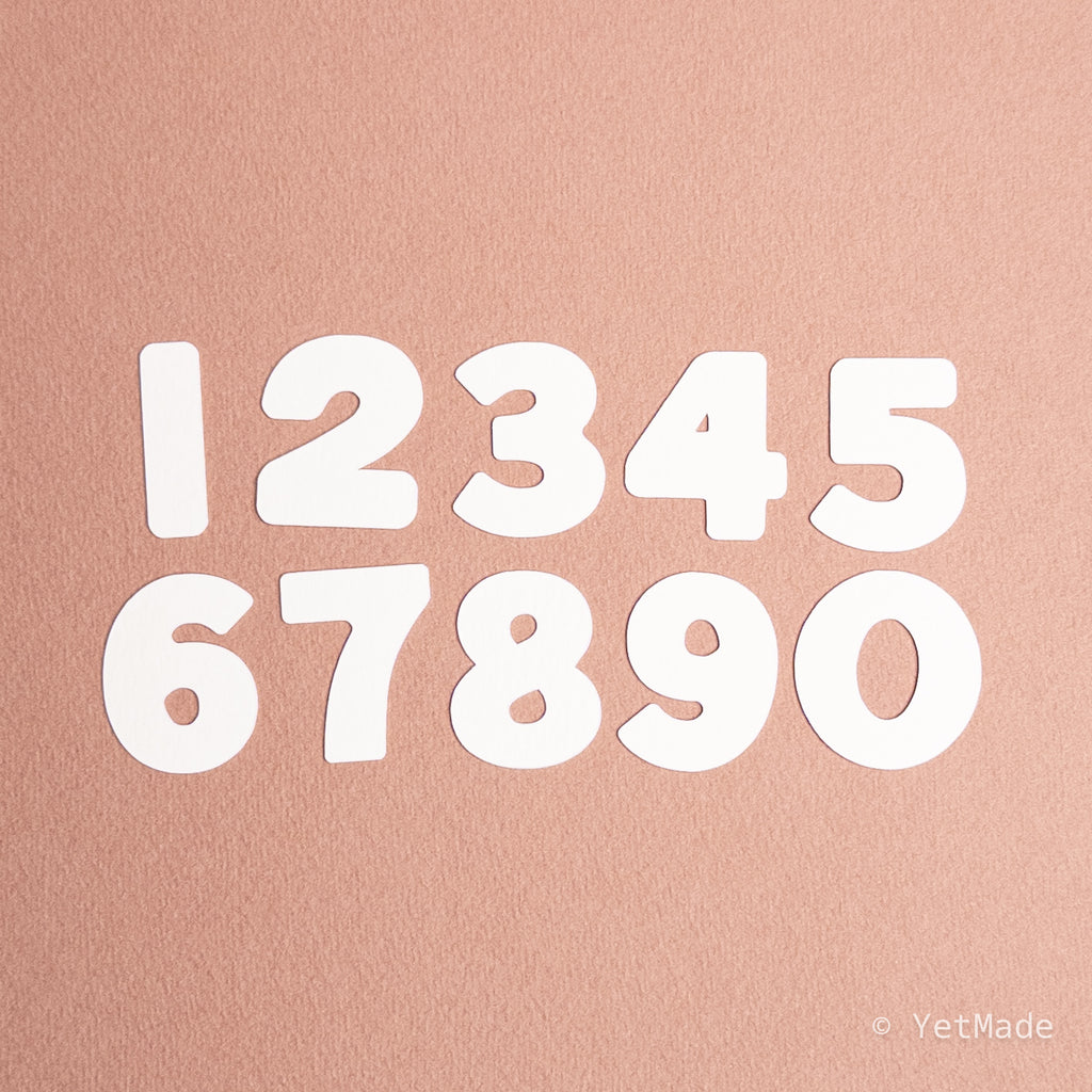 Number die cuts