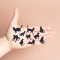 Mini cat pose silhouette die cuts