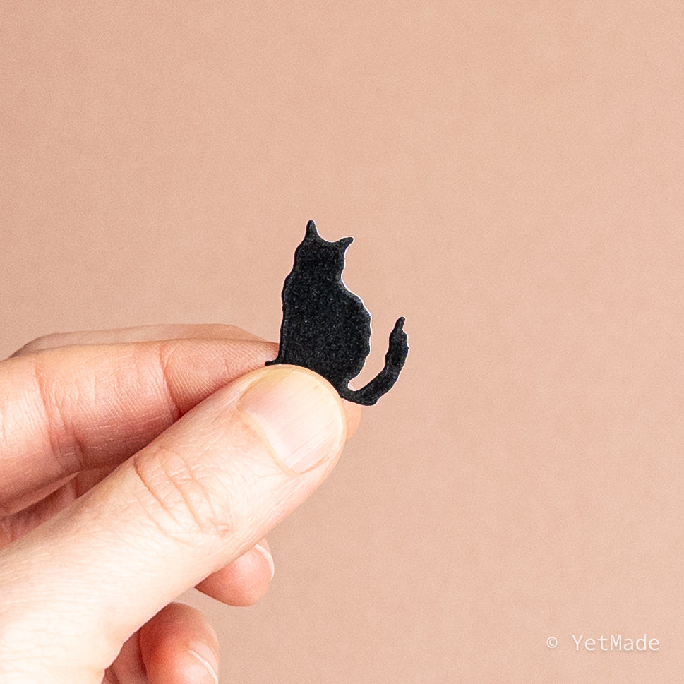 Mini cat pose silhouette die cuts